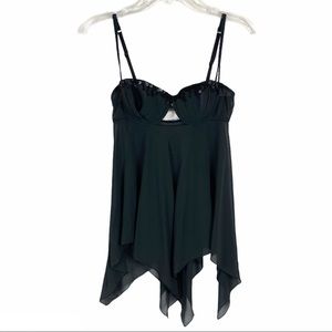 Victoria's Secret Black Chiffon Baby Doll S
